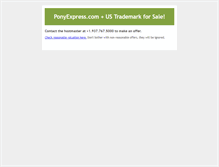 Tablet Screenshot of ponyexpress.com